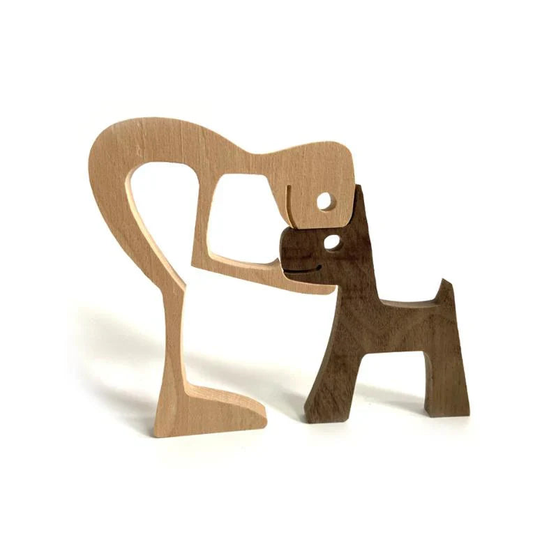 Momentcœur - Sculpture en Bois Sculptée à la Main