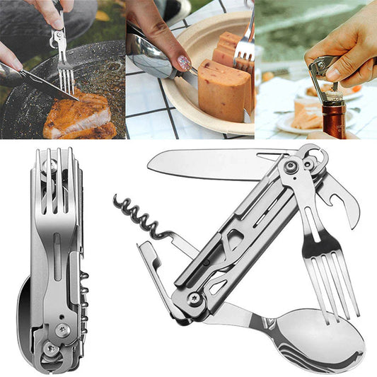 Ensemble D' Outils de Camping Multifonctionnels 5 en 1