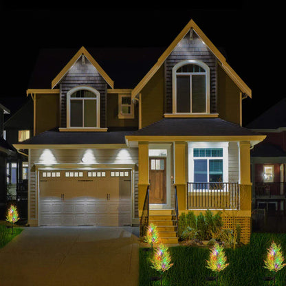 Lampes de Jardin pour Sapin de Noël Alimentées par Énergie Solaire - un Éclairage Magique pour Ta Maison!