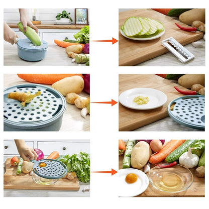 Set de Coupe-légumes Multifonctions 9 en 1