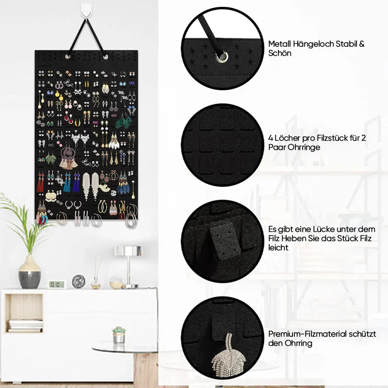 Rangement Mural Stylé pour les Bijoux - Ordre & Élégance!
