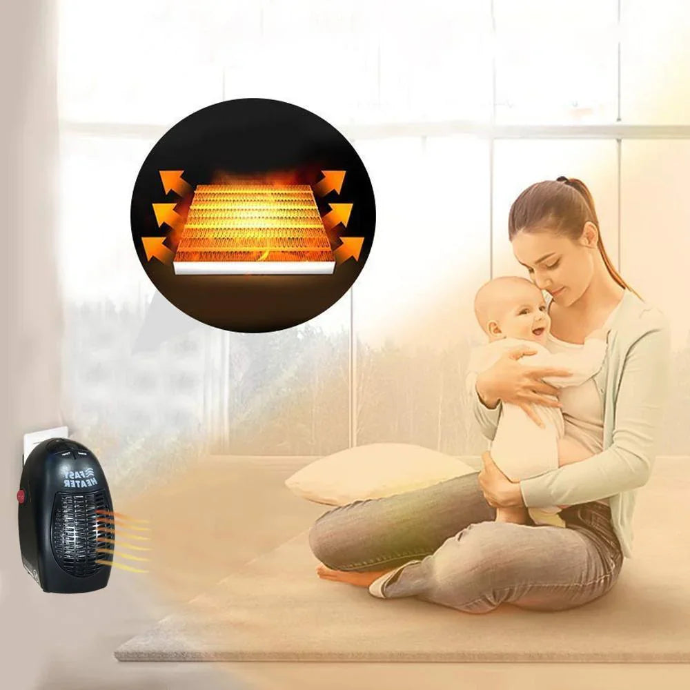Mini Chauffage Portable - Efficace, Sûr et Utilisable Partout