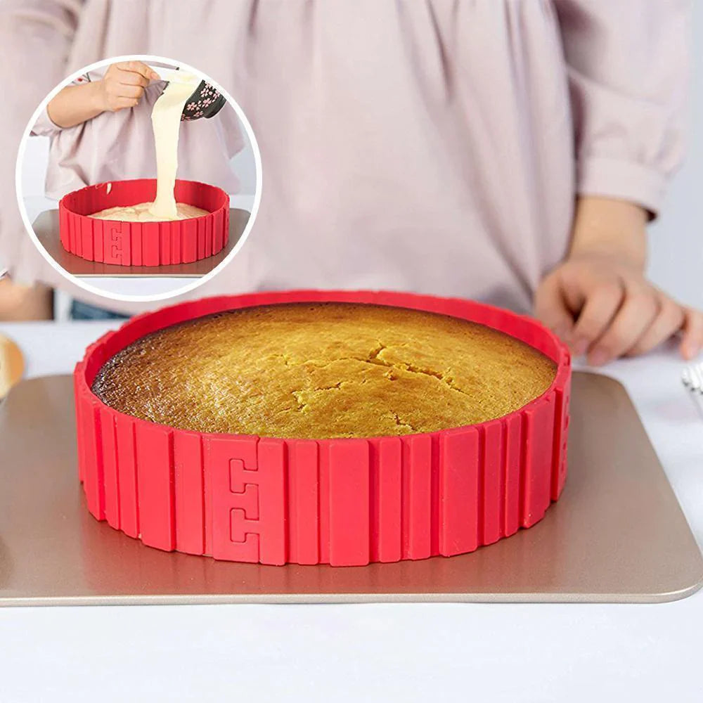 Set de Moules à Gâteaux en Silicone Flexible (4 Pièces)