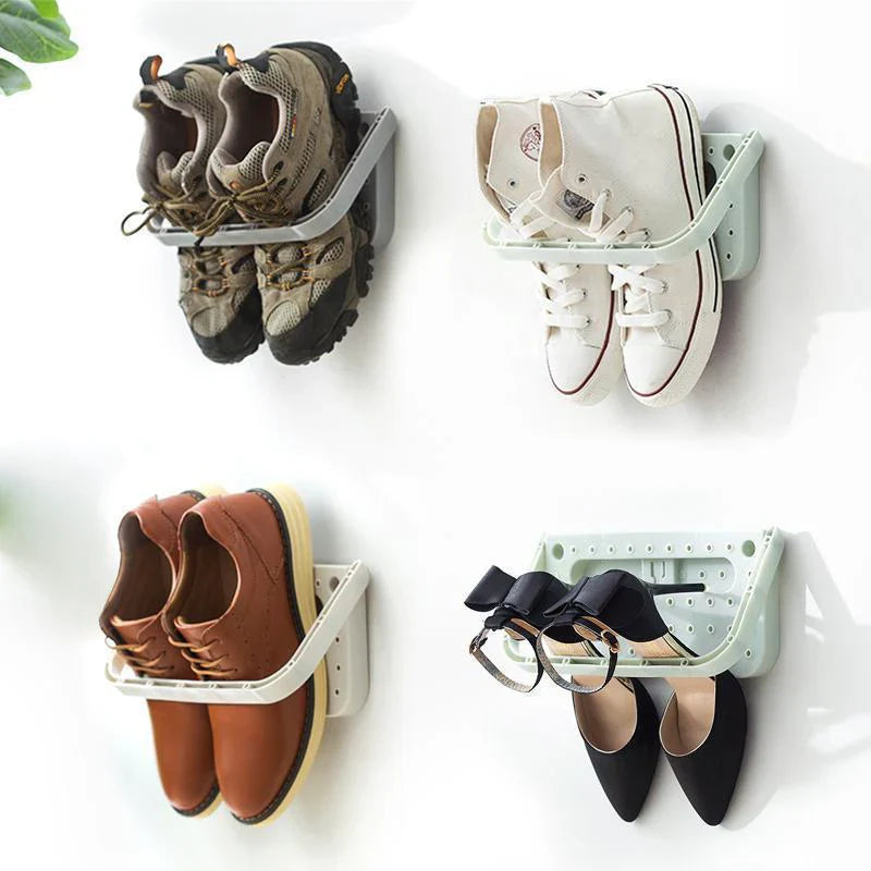 Etagère Murale pour Chaussures avec Support Intégré