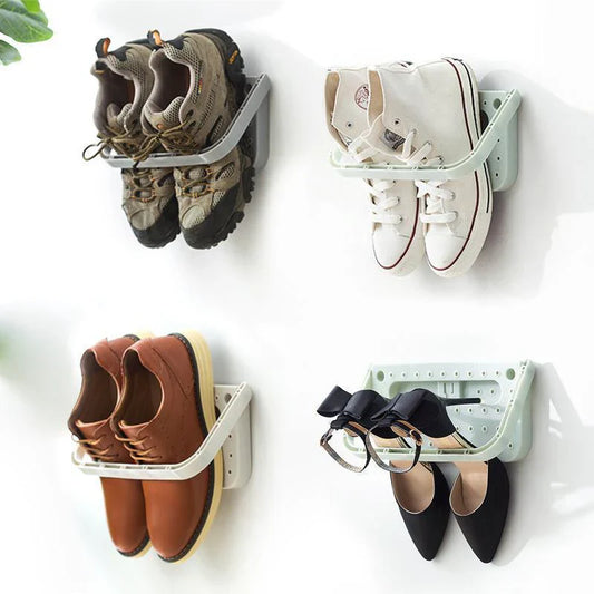 Etagère Murale pour Chaussures avec Support Intégré