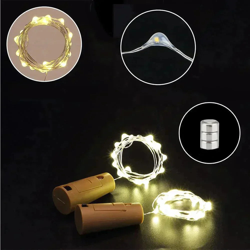 Lampes Led pour Bouchons de Bouteille - Donnez à Vos Vieilles Bouteilles une Lueur Magique!