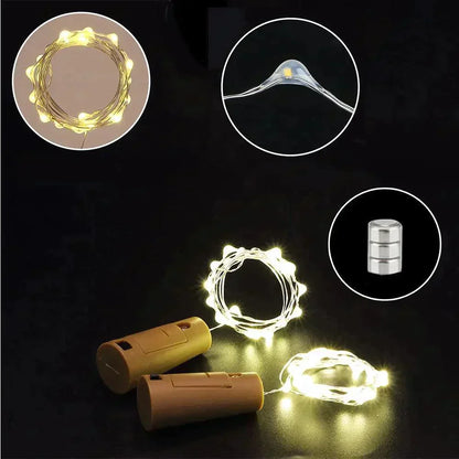 Lampes Led pour Bouchons de Bouteille - Donnez à Vos Vieilles Bouteilles une Lueur Magique!