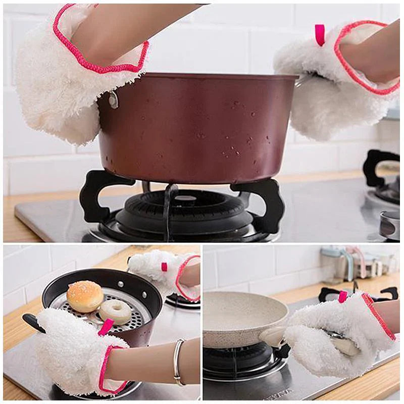 Gants Imperméables en Fibre de Bambou pour le Ménage et la Cuisine