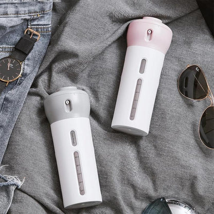 Reisebuddy - Distributeur 4 en 1 pour Shampoing, Lotion & Plus