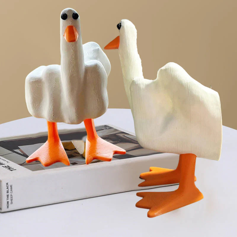 Figure de Canard Audacieuse pour le Jardin