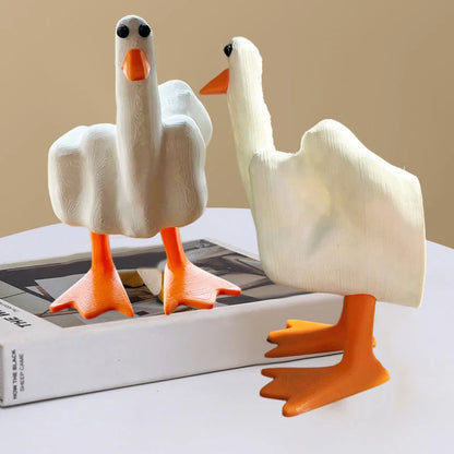 Figure de Canard Audacieuse pour le Jardin