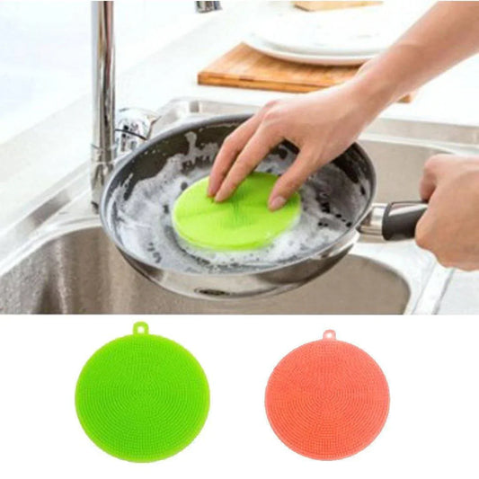 Eponge en Silicone Respectueuse de L' Environnement, Antibactérienne et Polyvalente, Lot de 5