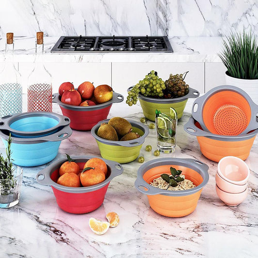 Panier Pliable en Silicone - Polyvalent, Peu Encombrant, Pratique