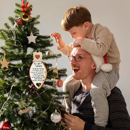 Pendentif D' Amitié de Noël - un Signe D' Authentique Solidarité!