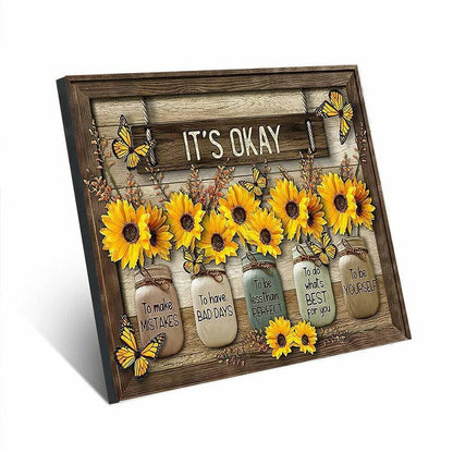 Peinture Murale Papillon - Tournesol