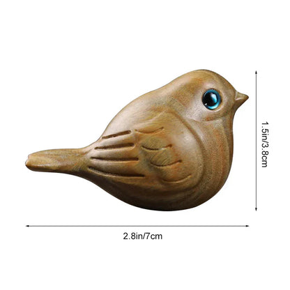 Oiseau en Bois de Santal Fabriqué à la Main