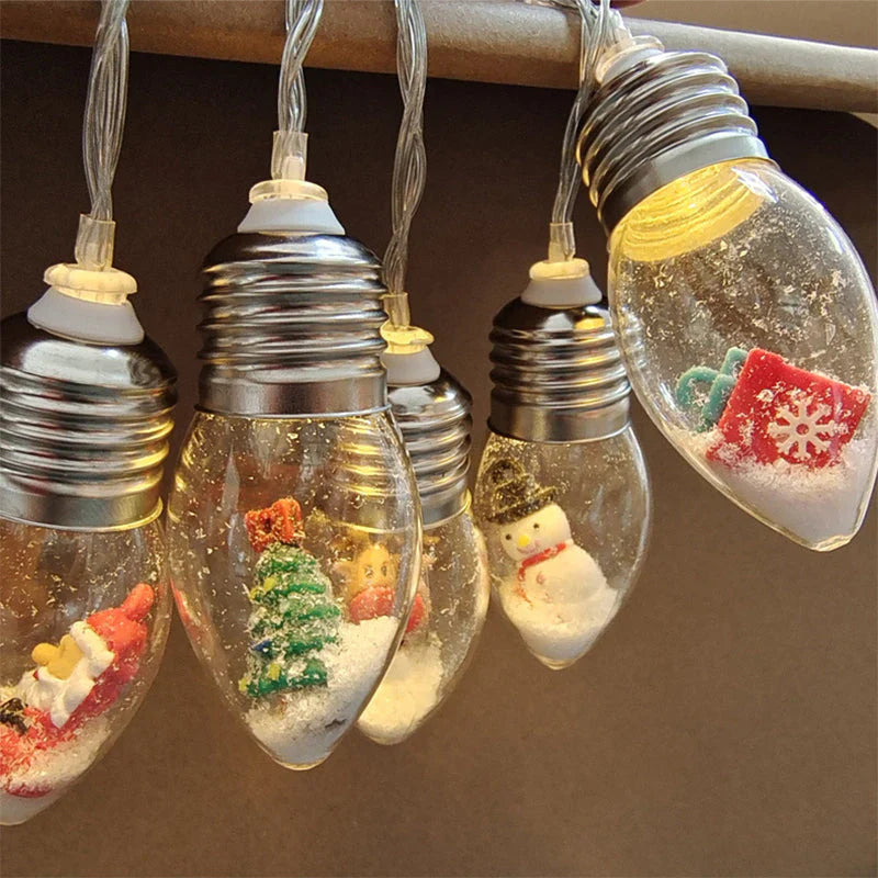 Chaînes Lumineuses Led de Noël Festives - une Lumière Magique pour les Fêtes