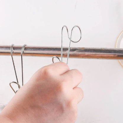 Pinces à Linge en Acier Inoxydable (10 Pièces)