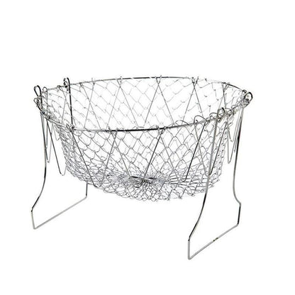 Passoire de Cuisine Pliable en Acier Inoxydable