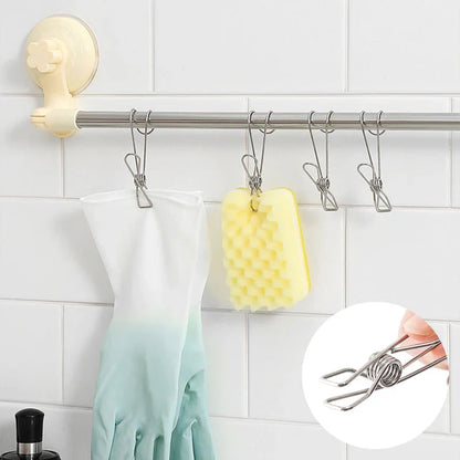 Pinces à Linge en Acier Inoxydable (10 Pièces)