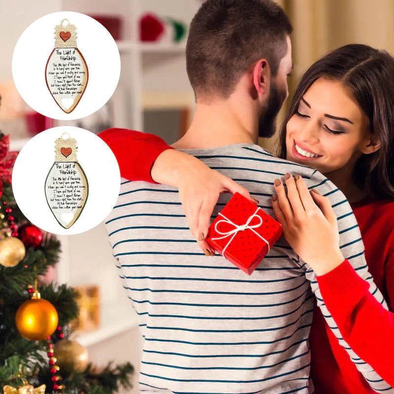 Pendentif D' Amitié de Noël - un Signe D' Authentique Solidarité!