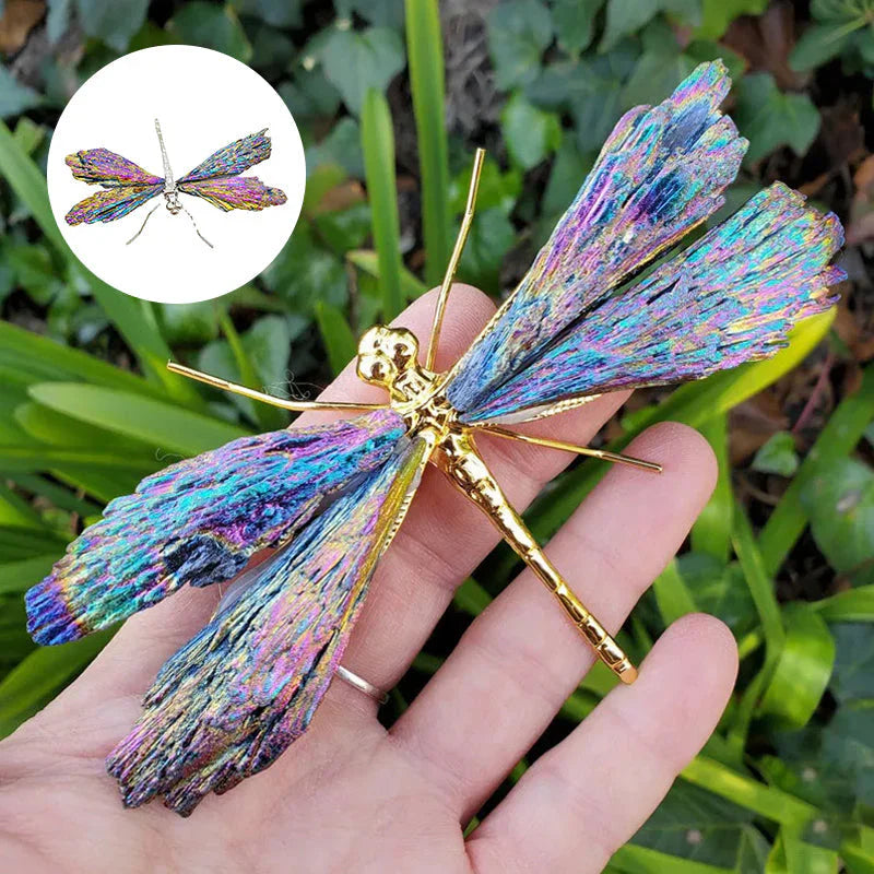 Décoration de Libellules en Cristal Colorée