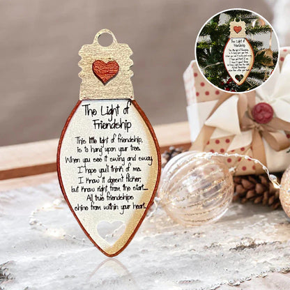 Pendentif D' Amitié de Noël - un Signe D' Authentique Solidarité!