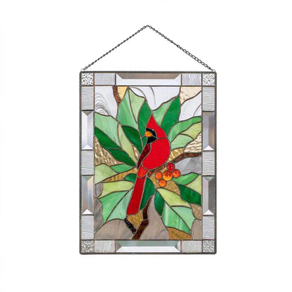 Pendentifs Oiseaux en Verre Coloré pour Décoration de Fenêtre
