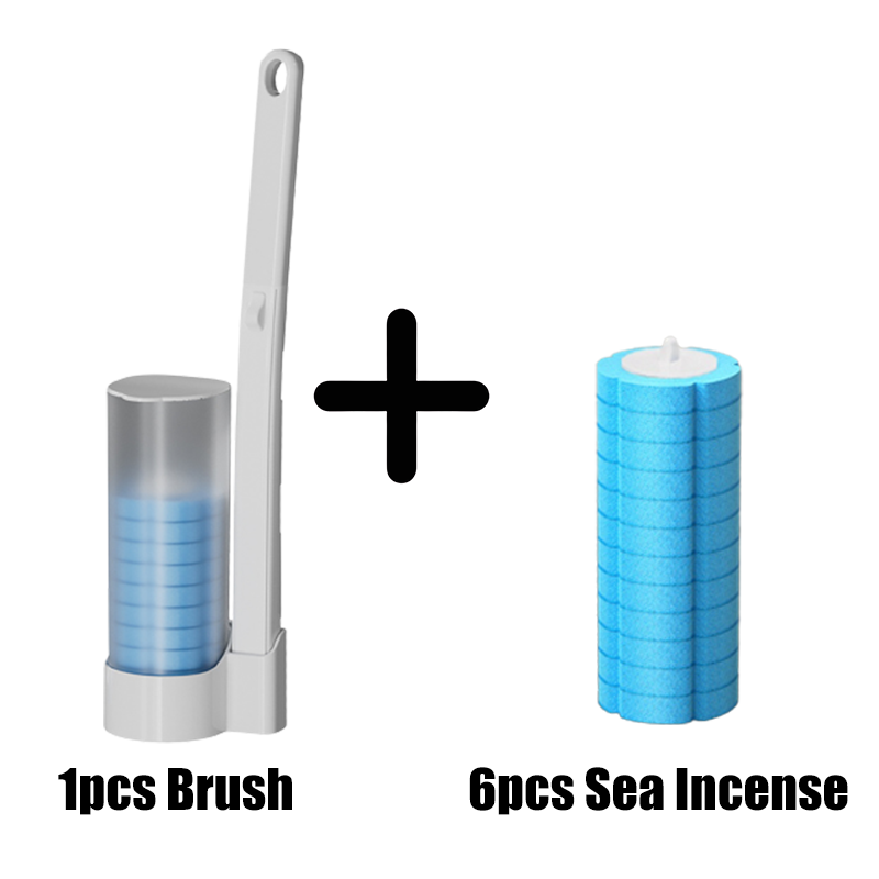 Brosse à Toilettes Jetable avec Têtes de Recharge