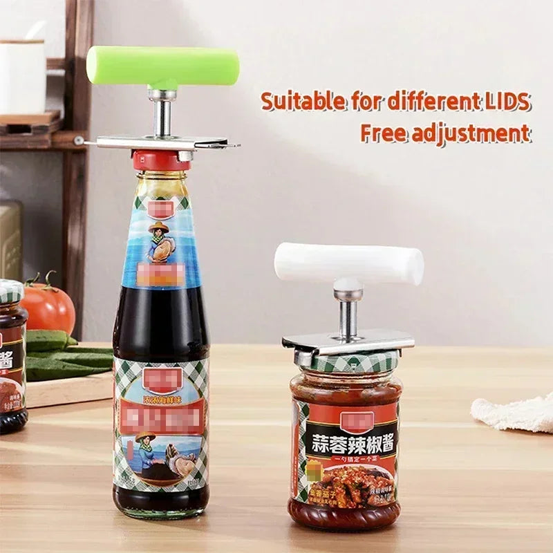 Ouvre-boîte Universel en Acier Inoxydable - Réglable pour S' Adapter à Toutes les Tailles!