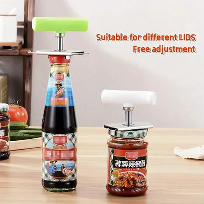 Ouvre-boîte Universel en Acier Inoxydable - Réglable pour S' Adapter à Toutes les Tailles!