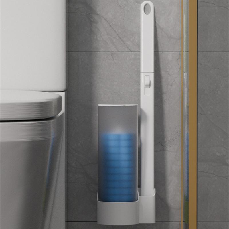 Brosse à Toilettes Jetable avec Têtes de Recharge