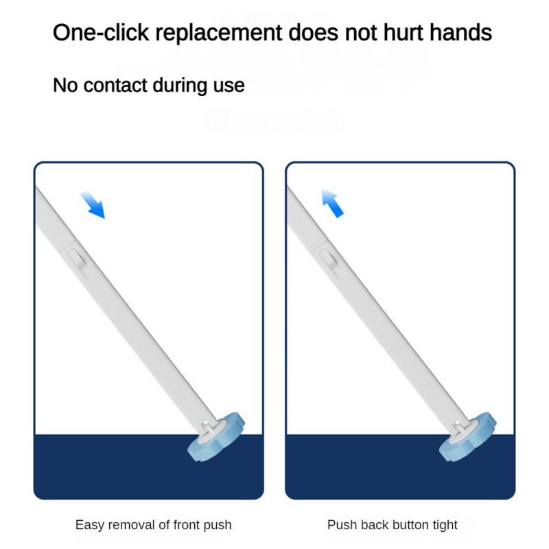 Brosse à Toilettes Jetable avec Têtes de Recharge