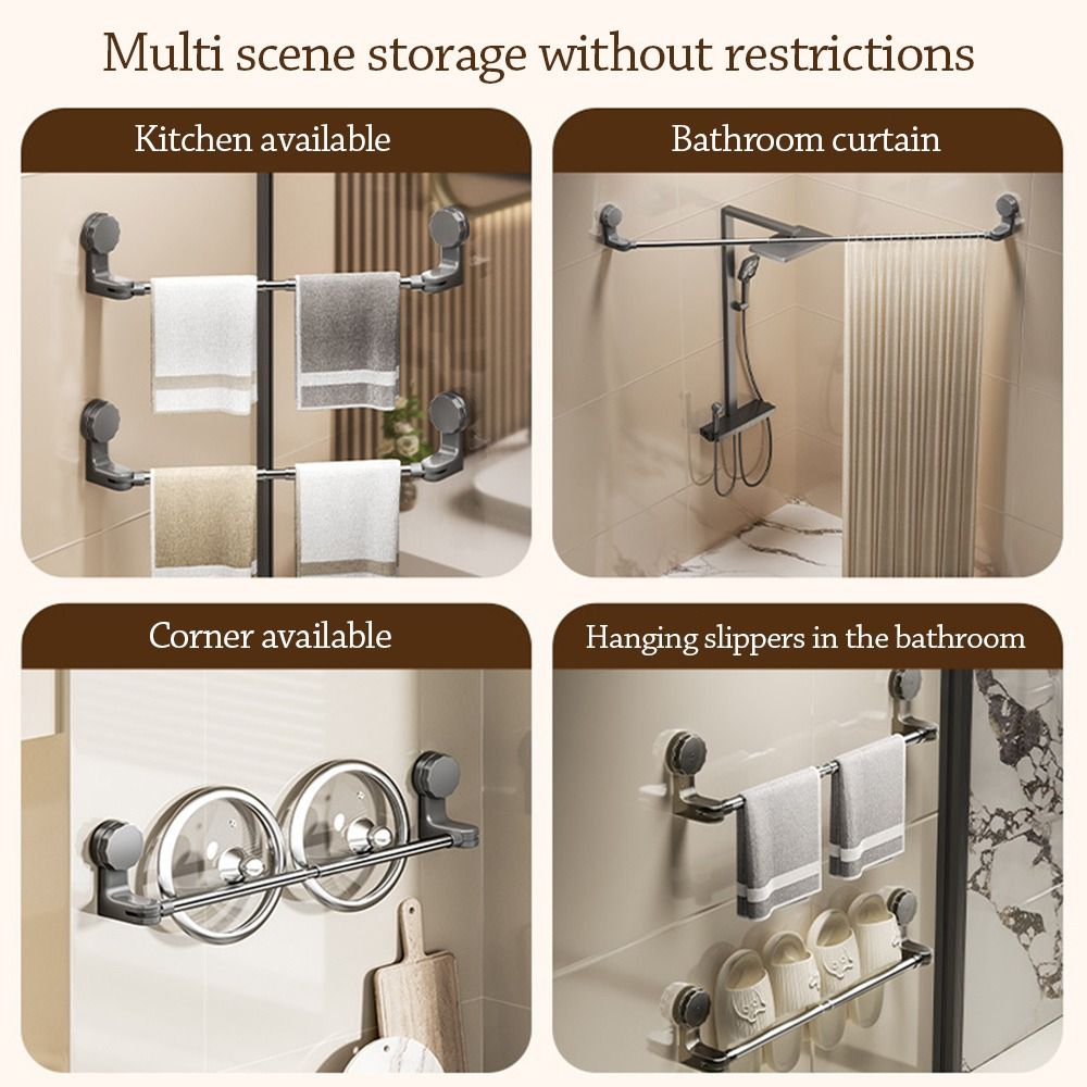 Saugfix - Porte-serviettes à Ventouse pour un Rangement Flexible