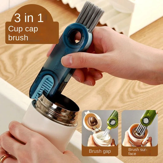 Brosse de Nettoyage Multifonctionnelle pour les Bouteilles et les Couvercles - une Propreté Impeccable dans Tous les Coins!