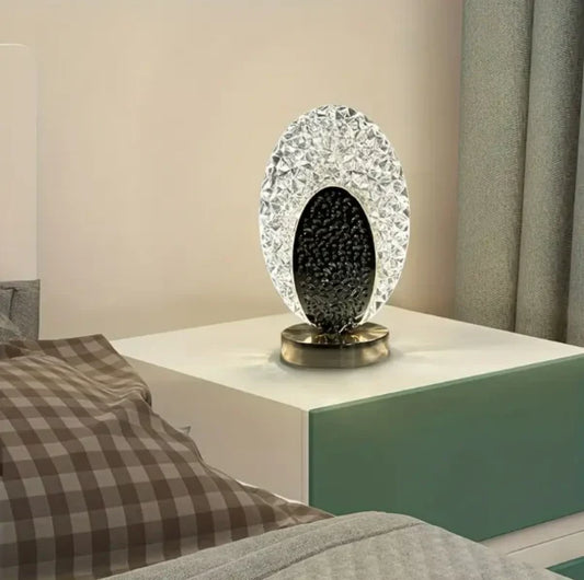 Lampe de Table Élégante avec un Motif de Paon