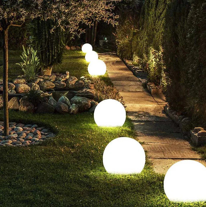 Lampe de Jardin Décorative au Design Arrondi