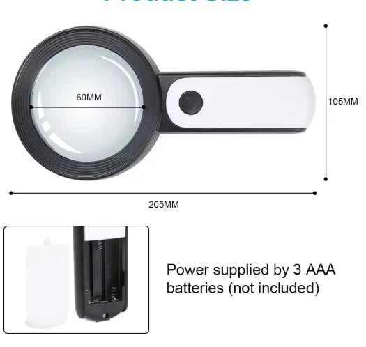 Loupe Grossissante 30x pour les Seniors