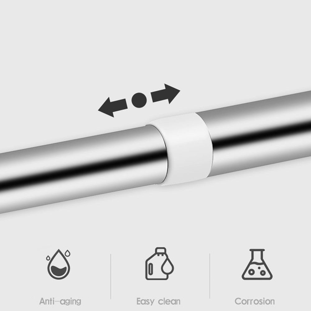 Tringle à Rideau Télescopique en Acier Inoxydable