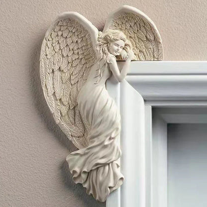 Décoration D' Encadrement de Porte Ange Gardien - Élégance et Protection pour Votre Maison