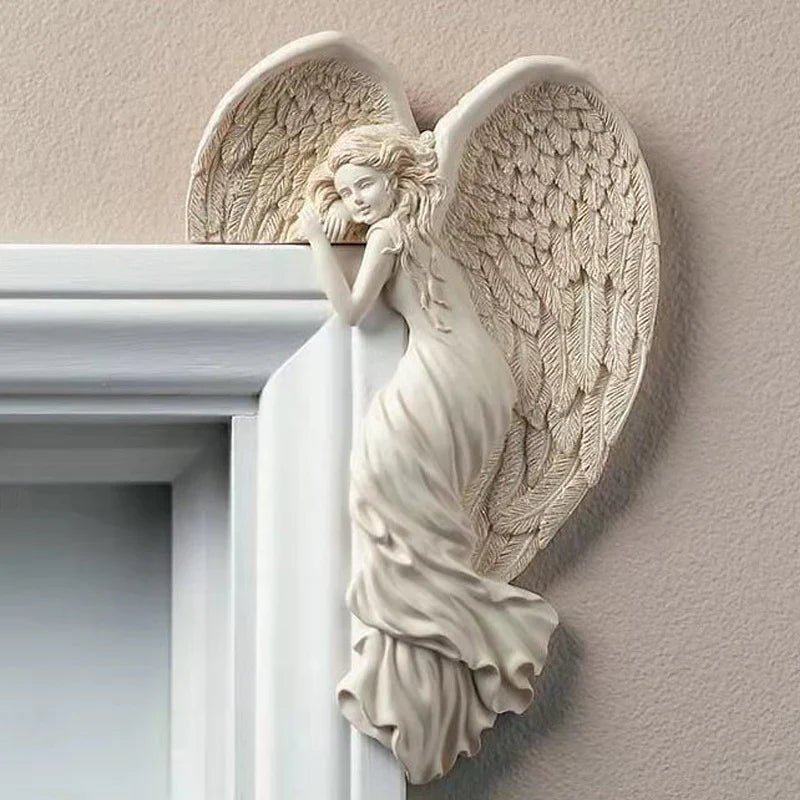 Décoration D' Encadrement de Porte Ange Gardien - Élégance et Protection pour Votre Maison