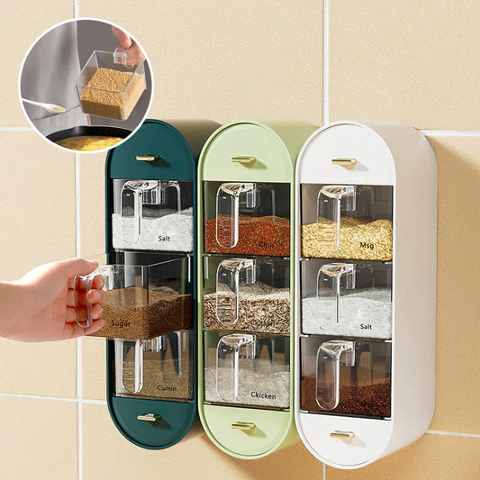 Boîte à Épices Peu Encombrante à Fixer au Mur - Ordre & Confort dans Ta Cuisine!