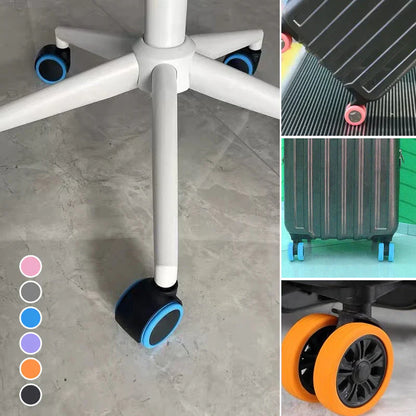 Housses de Protection en Silicone pour Roulettes de Valises - Protection & Réduction du Bruit