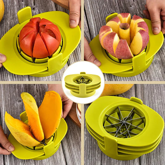 Tailleuse Polyvalente 4 en 1 pour Fruits et Légumes - Coupe Rapide et Précise