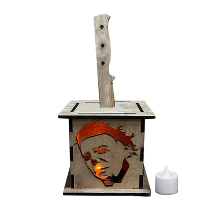 Gruseljack - Lanterne en Bois pour une Déco D' Halloween Effrayante