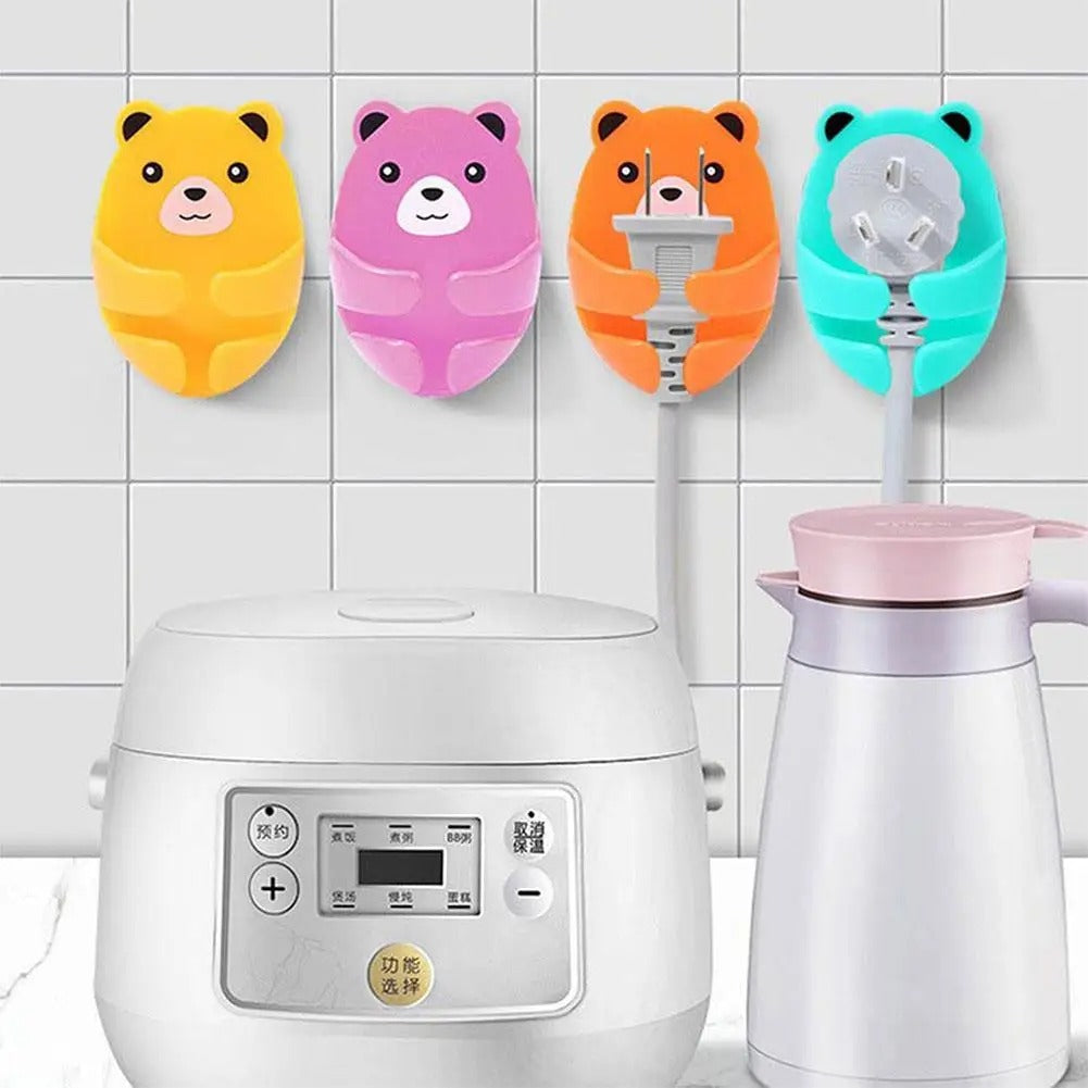 Crochets Muraux Autocollants en Forme D' Ours - Pratiques & Mignons!