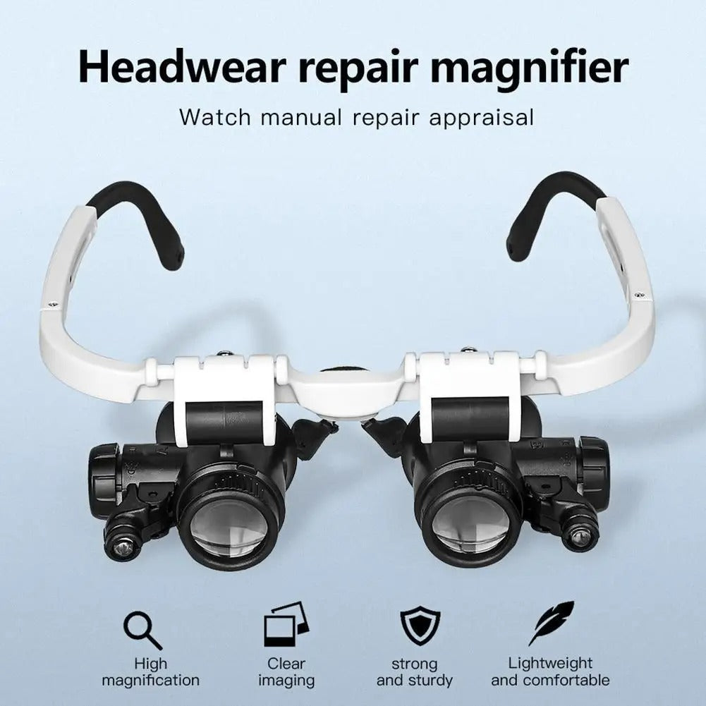 Les Lunettes - Loupe Led avec Grossissement