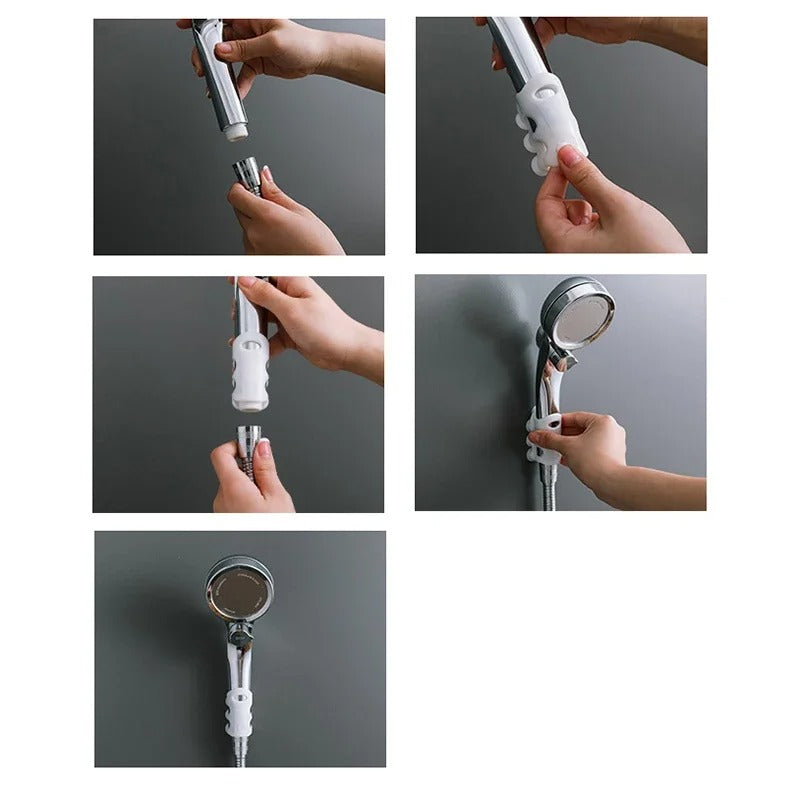 Flexidusch - le Support de Pommeau de Douche Flexible Mains Libres pour Plus de Confort