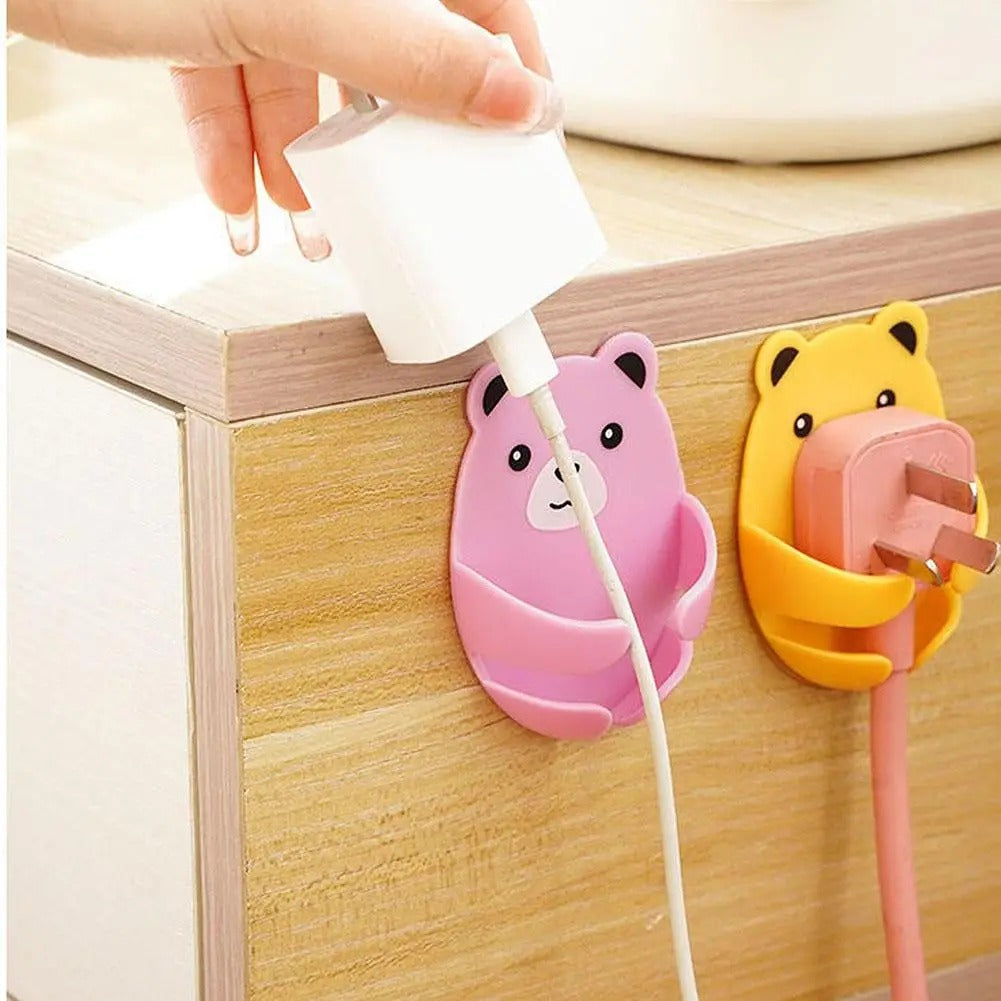 Crochets Muraux Autocollants en Forme D' Ours - Pratiques & Mignons!