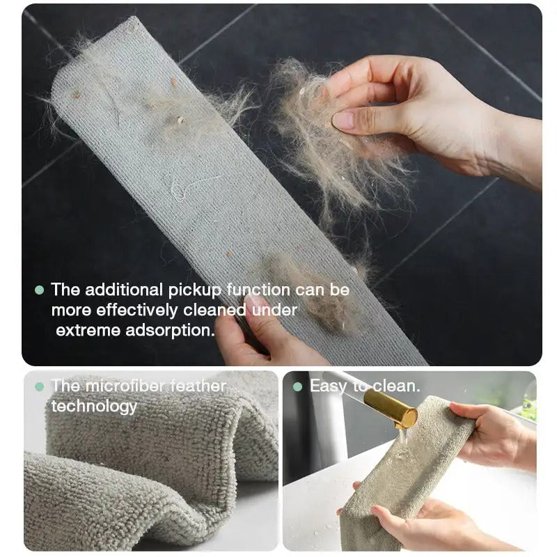 Savon à Poussière en Microfibre Flexible avec Manche Télescopique